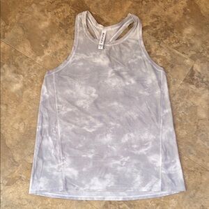 Women's Athleta White Gray Camo Tank Top S